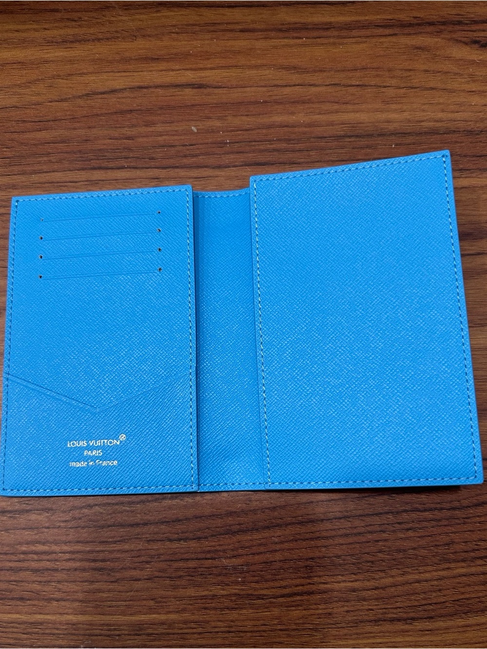 Louis Vuitton Blue Lagoon Passport Holder - Picture 4 of 4